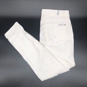 7 For All Mankind White Denim